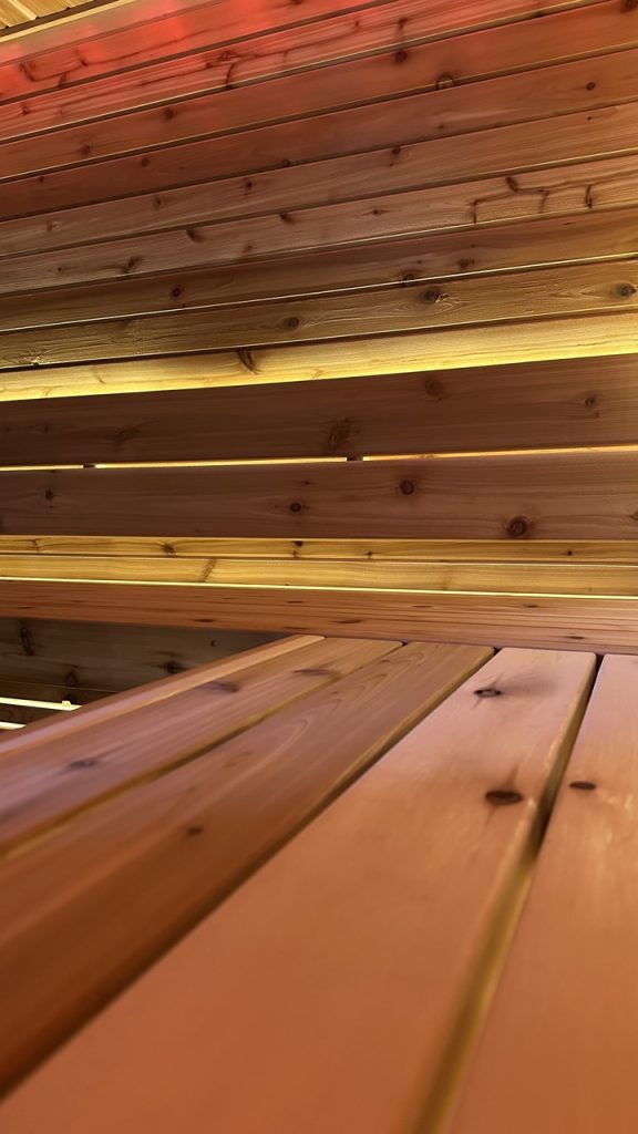 Expert sauna builder in Edmonton showcasing high-quality materials and finishes.