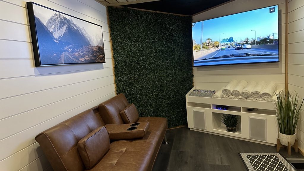 IMG_7861 Large Modern lounge area with comfortable seating, perfect for a Bliss Mobile Sauna session